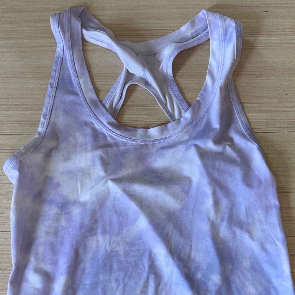 Athleta Purple Tie-Dye Tank Top